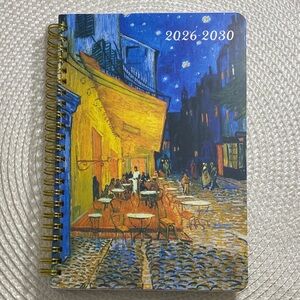 Van Gogh Starry Night Cafe in Arles 5 Year Monthly Planner 2026-2030